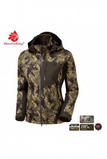 Veste femme Digital Camo Forest Mist Shooterking Huntflex