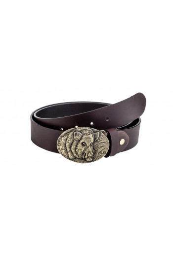 Ceinture en cuir "Sanglier"