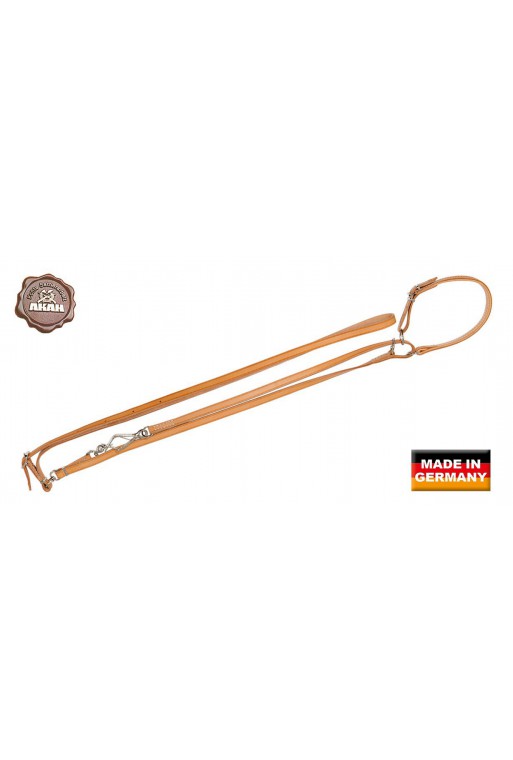 Laisse AKAH pour chien avec collier de 14 mm beige