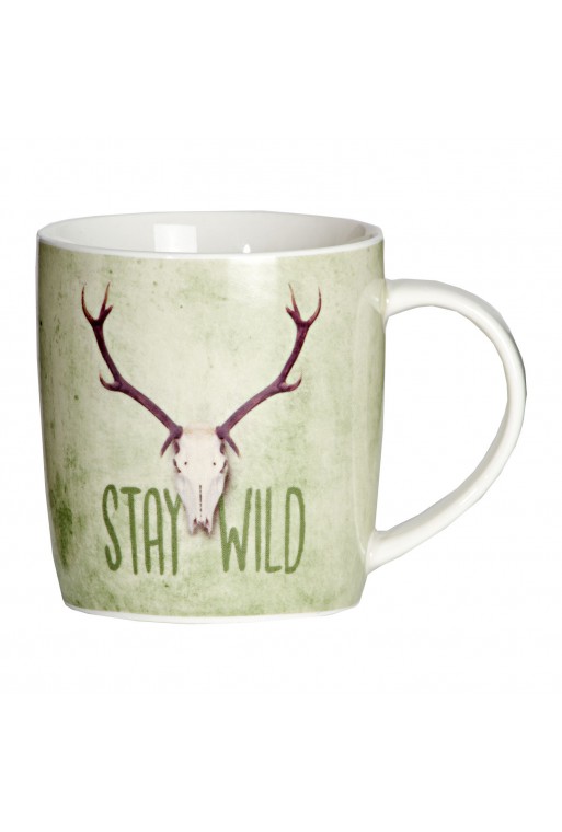 Tasse en porcelaine motif chasse